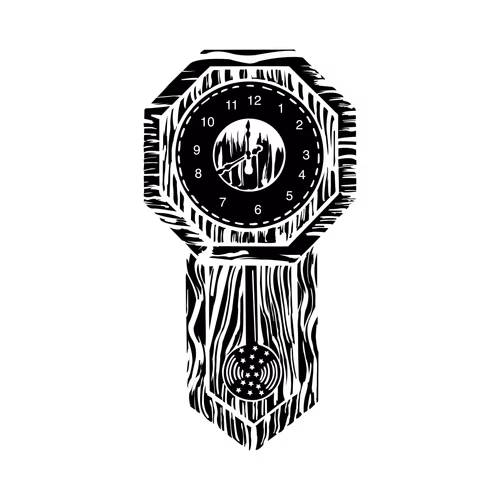 Election symbol clipart vector logo graphic election wall clock marka for any election