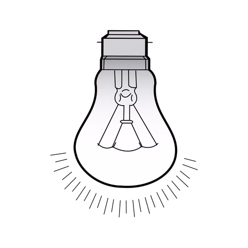 Light Bulb Icon Vector Illustration for Election Symbol