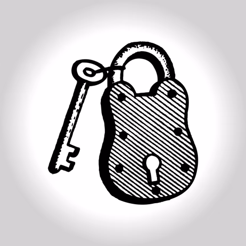 lock key Symbol - Tala Cabi Marka - Election Logo Vector