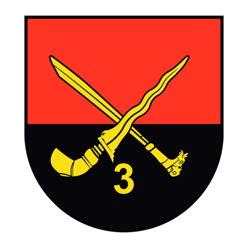 Malaysian Army 3 DIV Insignia Logo Vector