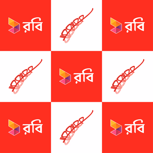 Robi Logo with Photobooth Background Vector