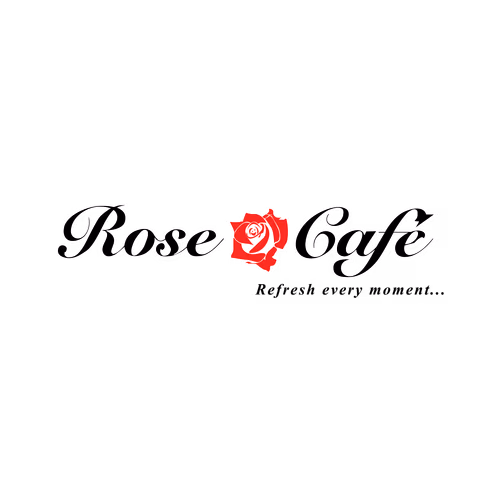 Rose Café Logo Vector