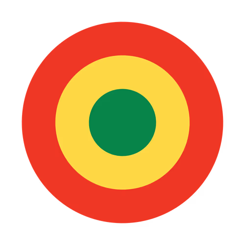 Roundel of the Republic of the Congo Logo Vector