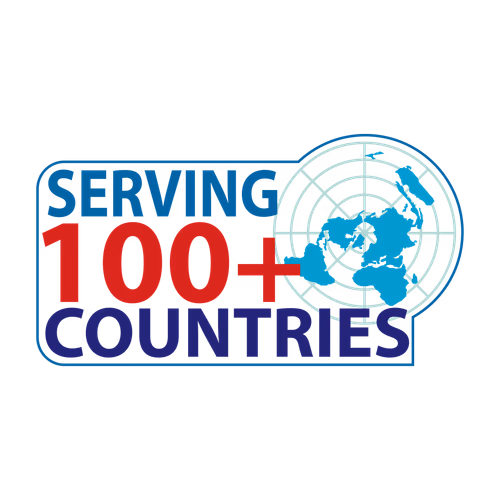 Serving 100  Countries Logo Vector