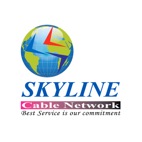 SkyLine Cable Network Logo Vector
