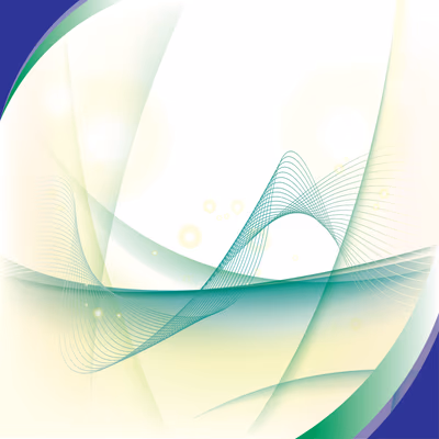 Abstract Vector Background, Blue And Green Waved Lines For Brochure, Website, Flyer Design
