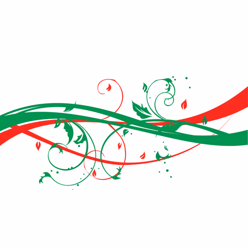 Abstract Floral Background with Swirls Vectore Flower background