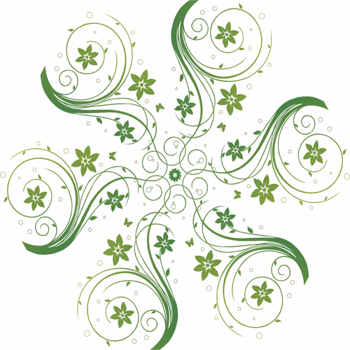 Colorful Ornamental Mandala on White Paper Background Graphic