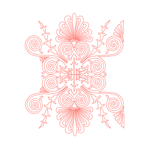 Floral design, embroidery vector stencil pattern design vintage art mandala floral vector intricate filigree ornament pattern frame decoration