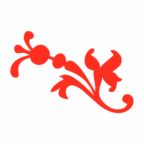 Luxury Festive Chinese Oriental Traditional Culture Premium Classical Decoration Red Gold Line Vector