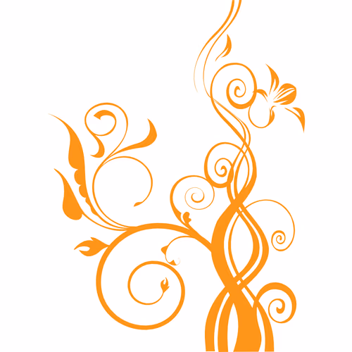 Ornament Floral Vector Graphic Fully Editable