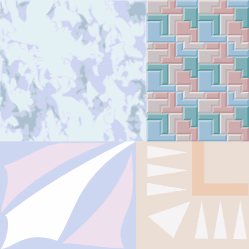 Patchwork Quilt Pattern Tile Vector Design