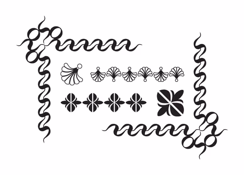 Versatile vector border collection