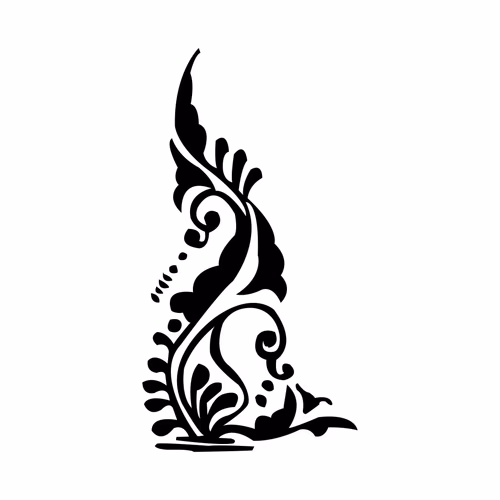 Vintage Baroque Ornament Retro Pattern Antique Style Acanthus Decorative Design Element Graphic Art