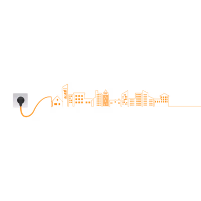 Cable City Outline vector Design