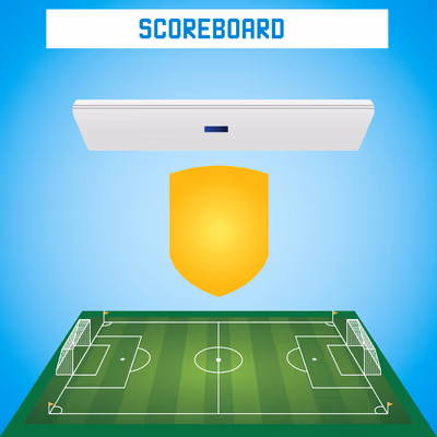 Football Scoreboard Background Design Vector