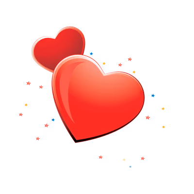 Ornament, Heart, Red, Love, Holiday, Design, Wedding Heart with Star Vector