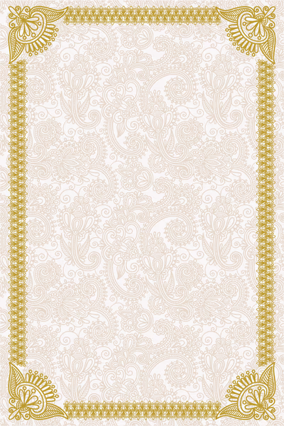 Special certificates poster background border with alpona line art background