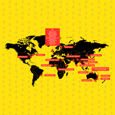 WOW Map British Council for UK Vector Design